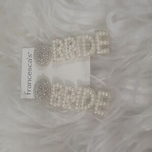 💍 BRIDE beaded earrings